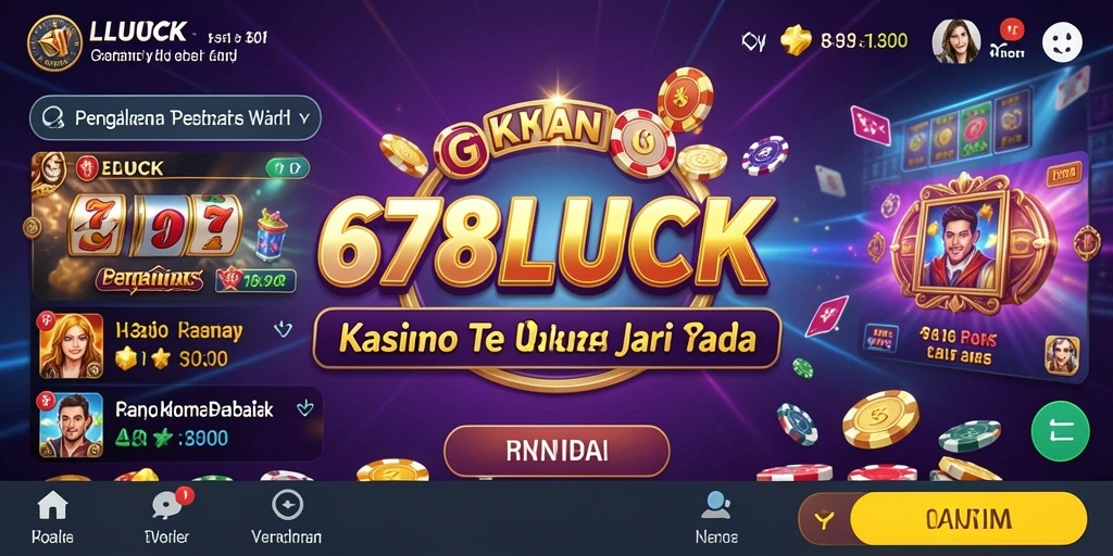 Tampilan gameplay menarik dari 678LUCK dengan suasana Kasino.