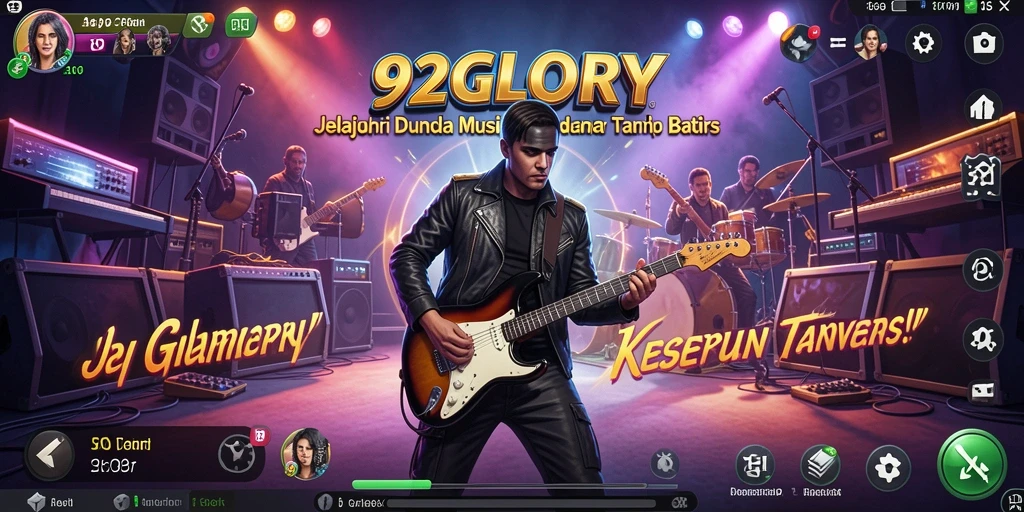 Tampilan menarik dari gameplay <strong>92GLORY</strong> di mana pengguna dapat bermain musik.