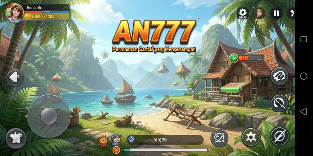 Tampilan gameplay AN777 yang menyenangkan dan santai.