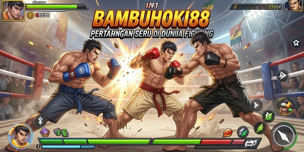 Gameplay pertarungan seru dan karakter unik di BAMBUHOKI88.