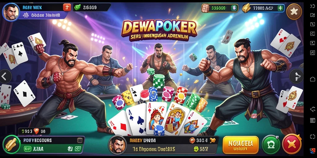 Skrinsut DEWAPOKER menampilkan pertarungan intens antara karakter-karakter hebat.