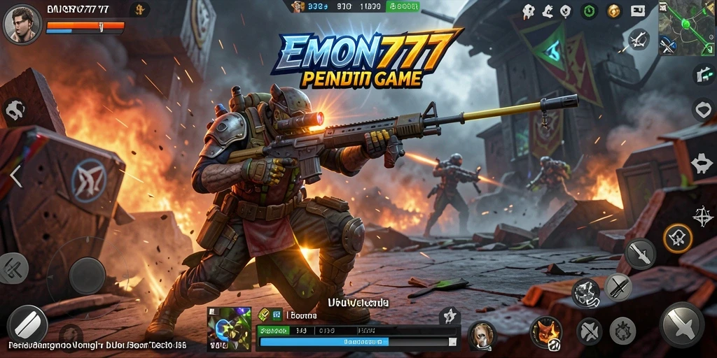 Tampilan seru dari pertarungan karakter di EMON777.