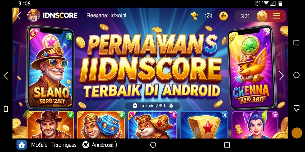 Screenshot IDNSCORE menampilkan gameplay slot yang mengasyikkan dan memikat.