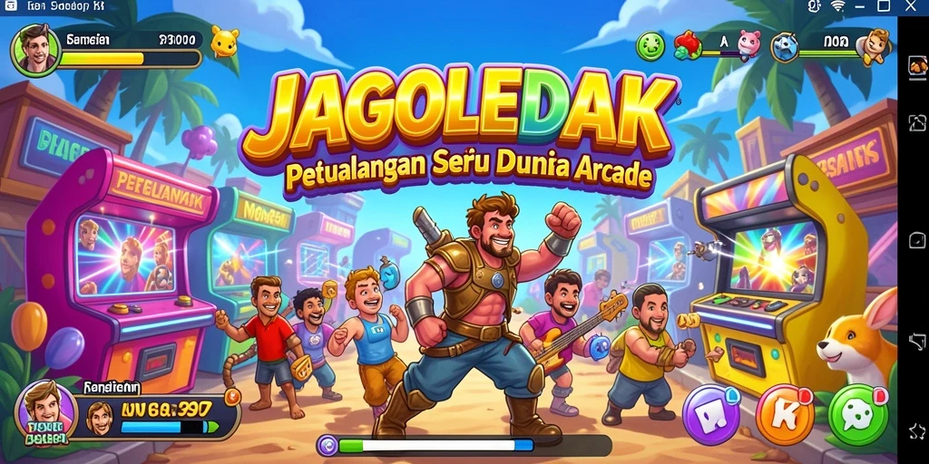 Tampilan gameplay menarik dari JAGOLEDAK yang seru.