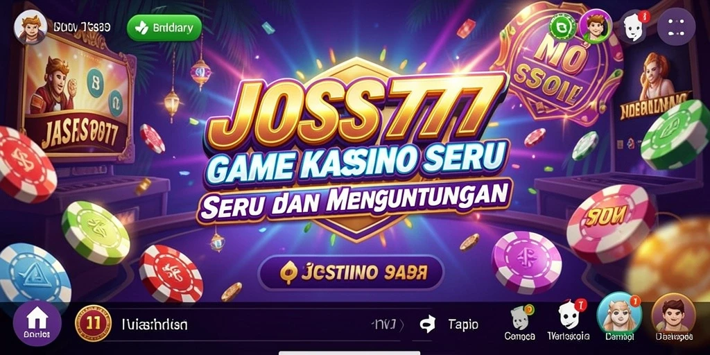 Tampilan gameplay JOSS777 yang menarik dengan berbagai permainan Kasino.