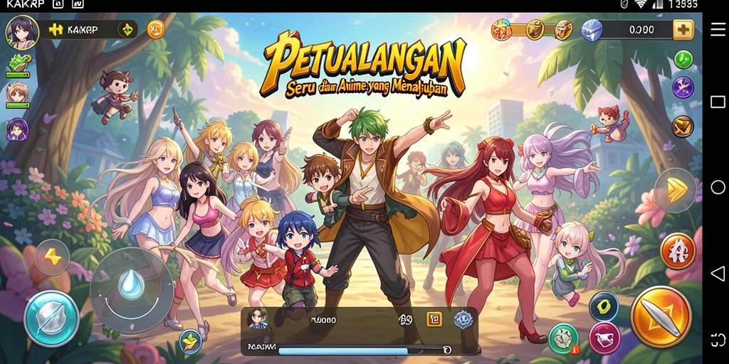 Screenshot KAKRP yang menampilkan aksi seru dalam dunia Anime.