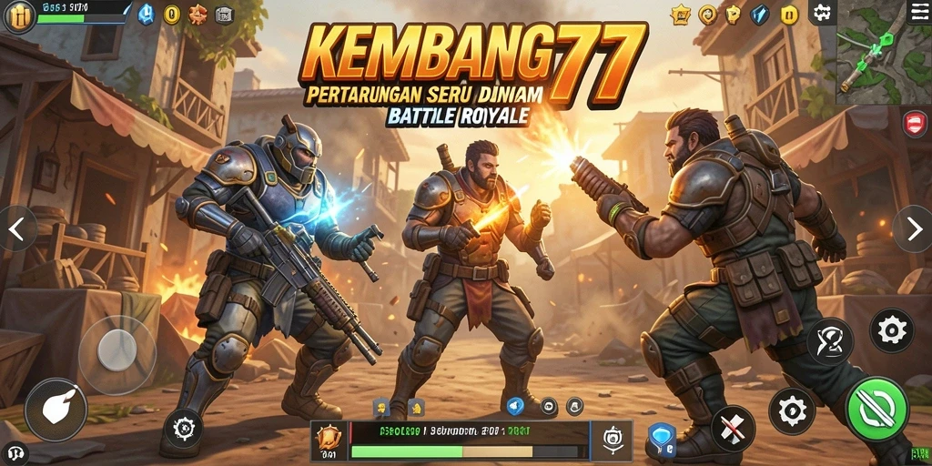 Screenshot menampilkan aksi pertempuran seru di KEMBANG777.