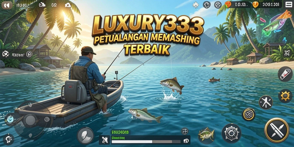 Tampilan gameplay <strong>LUXURY333</strong> selama sesi memancing yang mendebarkan.