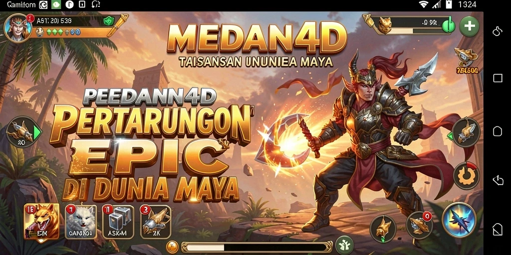 Screenshot gameplay MEDAN4D menampilkan pertarungan yang intens dan seru.