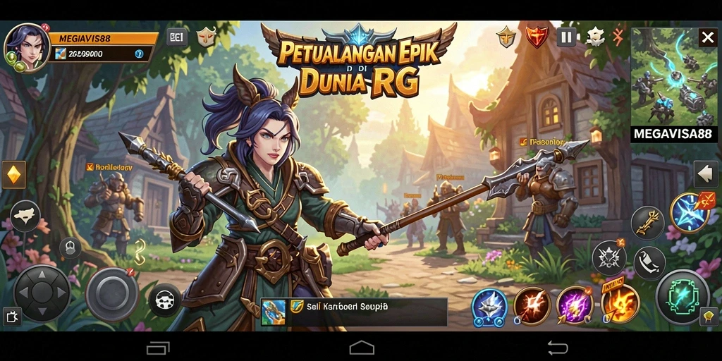 Tampilan menarik dari gameplay RPG yang penuh aksi.
