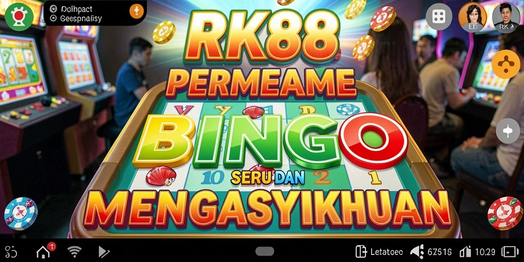 Tampilan visual RK88 yang menarik saat bermain Bingo.