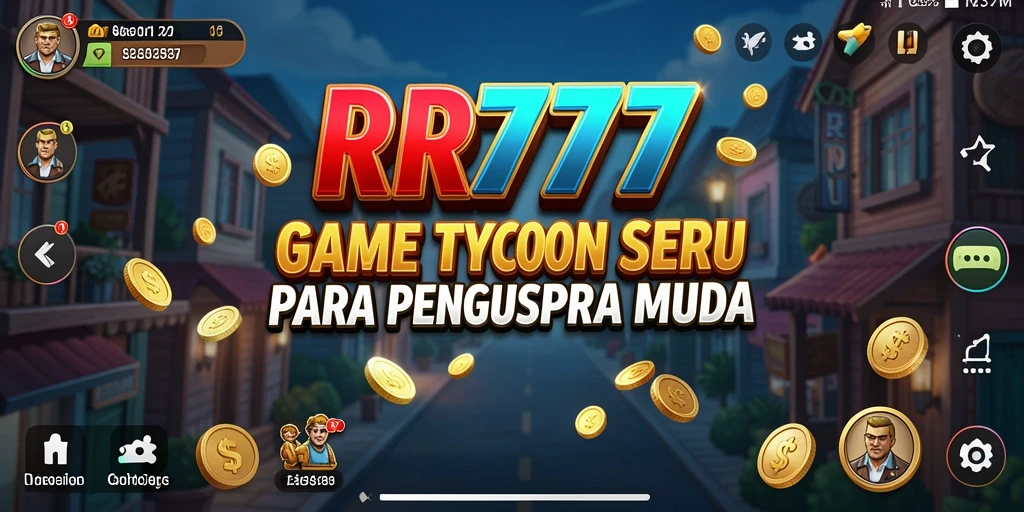 Screenshot menunjukkan momen seru dalam gameplay Tycoon RR777.