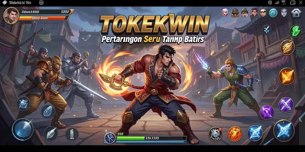 Tangkapan layar gameplay TOKEKWIN yang menunjukkan aksi pertarungan yang seru.
