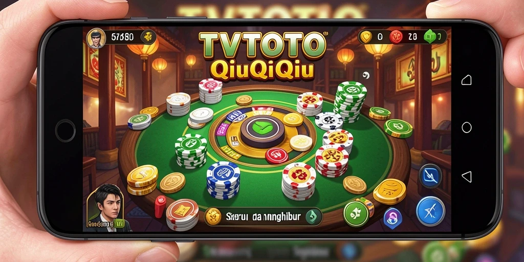 Tangkapan layar gameplay QiuQiu yang seru di TVTOTO.