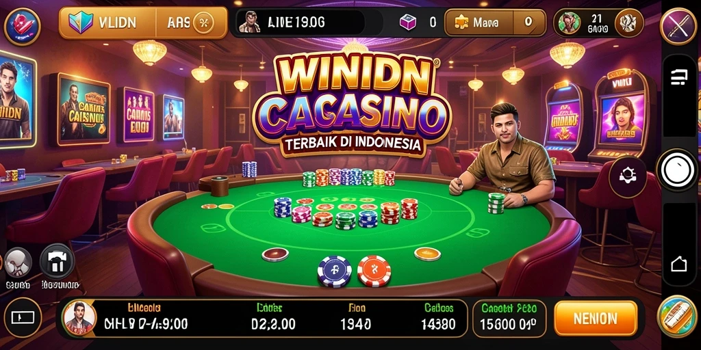 Tampilan gameplay Live Casino yang menegangkan di WINIDN.
